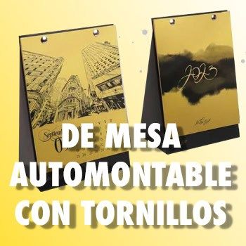 CALENDARIO DE MESA AUTOMONTABLE CON TORNILLOS