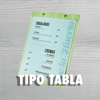 CARTA TIPO TABLA