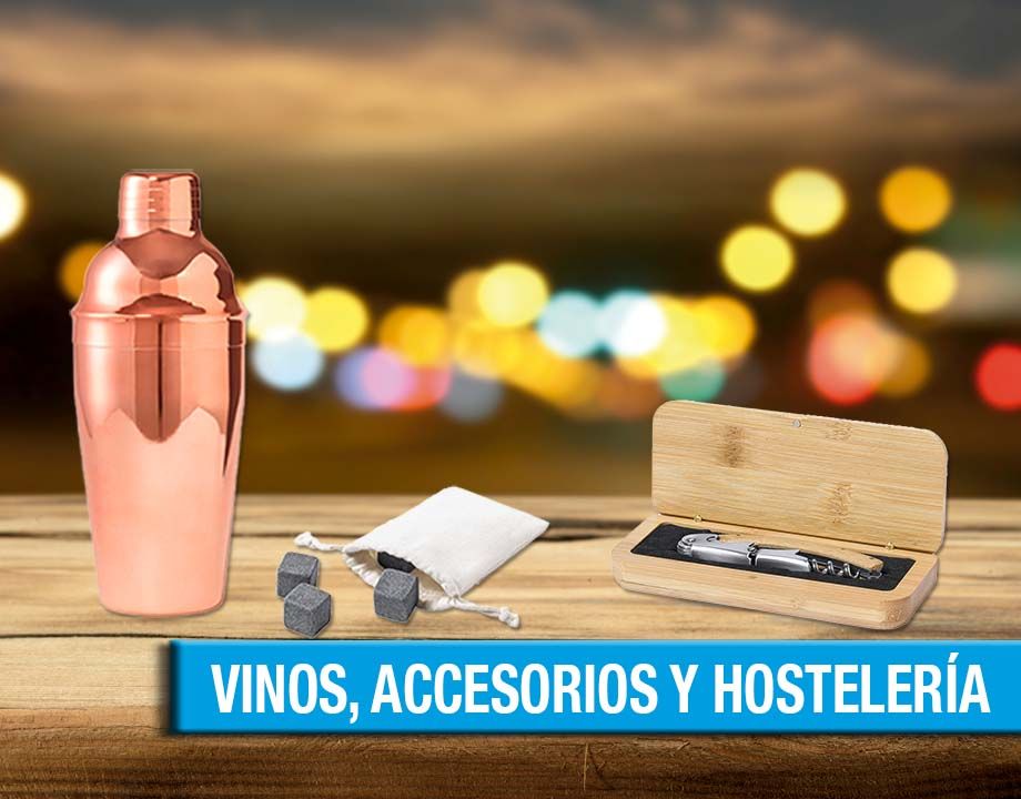 PRODUCTOS PROMOCIONALES VINOS, ACCESORIOS Y HOSTELERÍA