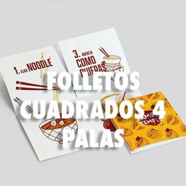 FOLLETOS CUADRADOS 4 PALAS