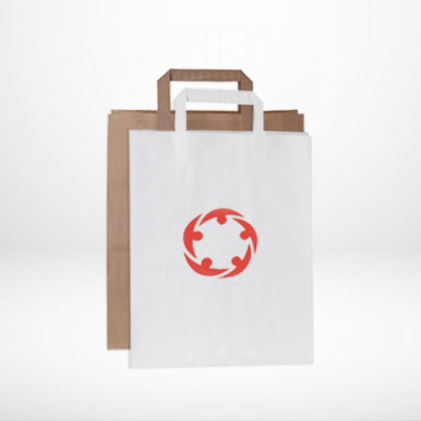 BOLSAS DE PAPEL ASAS PLANAS GRANDE