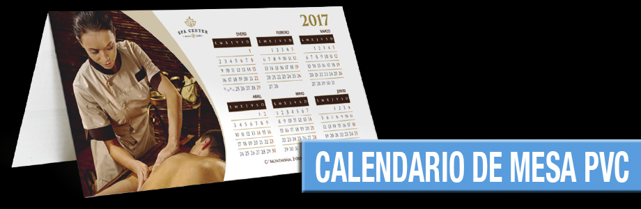 Calendario de Mesa PVC