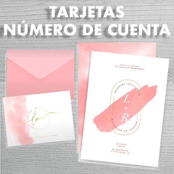 tarjetas número de cuenta