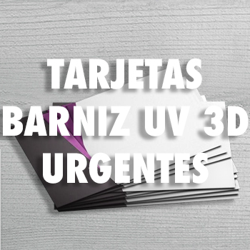 TARJETAS DE VISITA BARNIZ UV EN RELIEVE 3D URGENTES