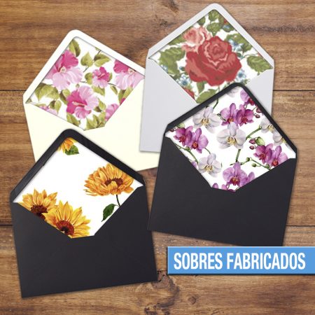 SOBRES C5 FABRICADOS CON FORRO IMPRESO A COLOR