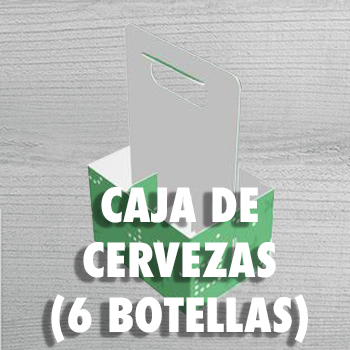 CAJA DE CERVEZAS-6 BOTELLAS