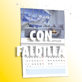 CALENDARIO DE PARED CON FALDILLAS