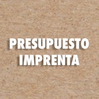 Presupuesto Imprenta