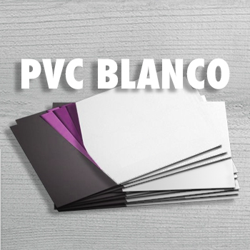 TARJETAS DE VISITA PVC BLANCO