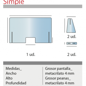 MAMPARA SEGURIDAD SIMPLE