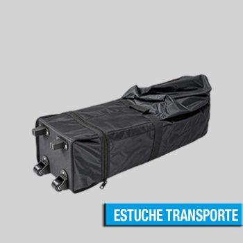 Estuche con ruedas de transporte para Carpa Personalizada plegada.