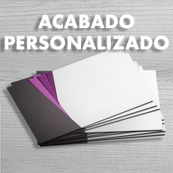 tarjetas de visita Acabado Personalizado
