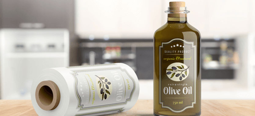 pegatinas transparentes en bobina