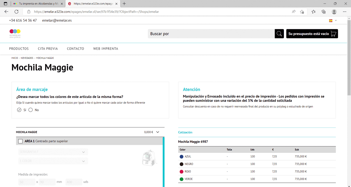 presupuesto final