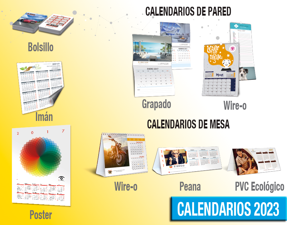 Calendario Pared Personalizado y Sostenible. Imprenta Pamplona Online  Cantidad 50 Uds. Servicio de Diseño Gráfico (+36€) NO, ¡gracias!