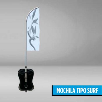 MOCHILA + FLY BANNER - Bandera modelo SURF
