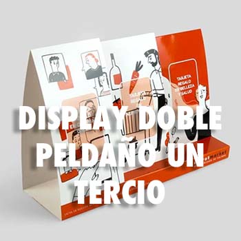 DISPLAY DOBLE PELDAÑO UN TERCIO_