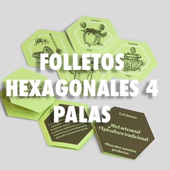 FOLLETOS HEXAGONALES 4 PALAS