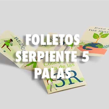 FOLLETOS SERPIENTE 5 PALAS