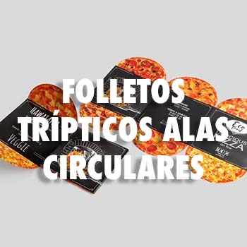 FOLLETOS TRÍPTICOS ALAS CIRCULARES