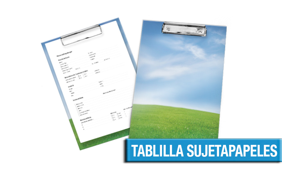 Tablilla con sujetapapeles