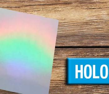 TARJETAS HOLOGRÁFICAS - 500, Plata Holográfico Liso