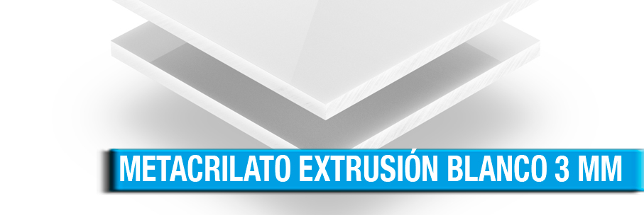METACRILATO EXTRUSION BLANCO 3 MM