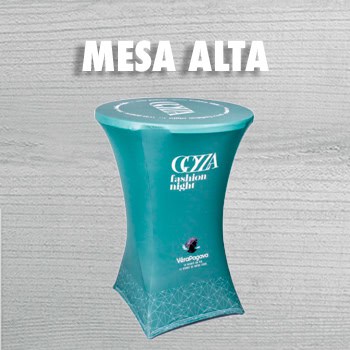 mesa alta publicitaria