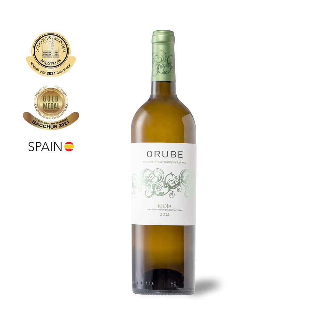 BOTELLA VINO BLANCO ORUBE