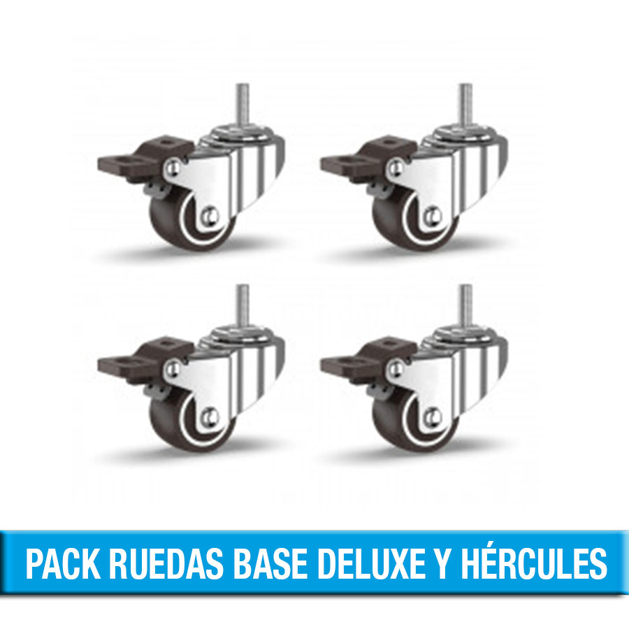 PACK RUEDAS PARA BASE DELUXE Y HÉRCULES