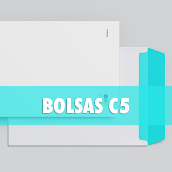 Bolsas C5 personalizadas impresas para documentación y material promocional