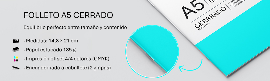 Folletos grapados A5
