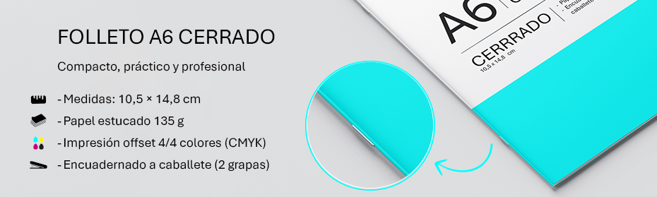 Folletos grapados A6
