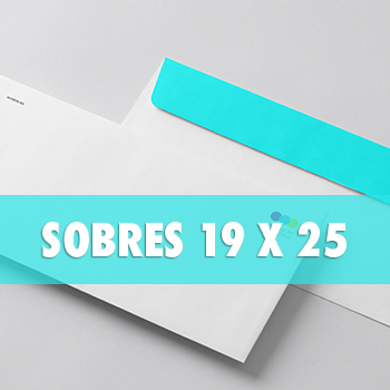 Sobres personalizados de 19 × 25 cm impresos para documentación comercial
