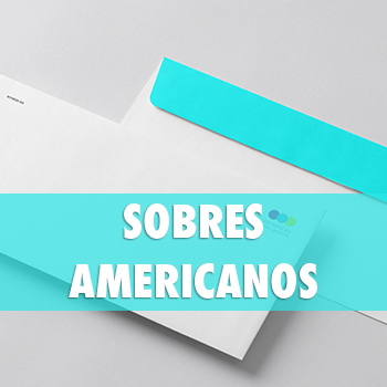 Sobres americanos personalizados impresos para correspondencia empresarial