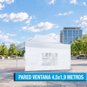 PARED CON VENTANA PARA CARPA DE 3X4,5 METROS