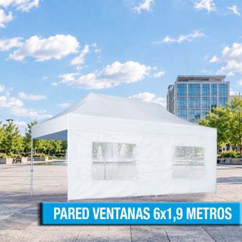 PARED CON VENTANAS PARA CARPA DE 3X6 METROS