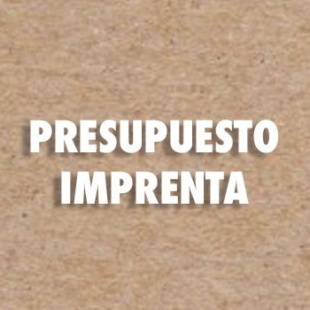 Presupuesto Imprenta