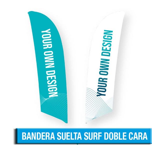 BANDERA SUELTA ECO SURF DOBLE CARA