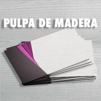 Tarjeta de Cartón Pulpa de Madera