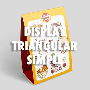 DISPLAY TRIANGULAR SIMPLE