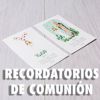 RECORDATORIOS DE COMUNIÓN