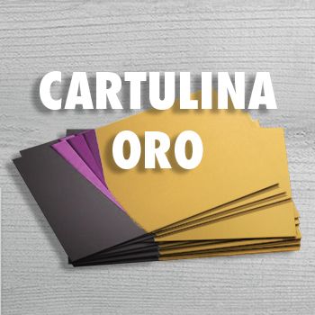 Tarjetas Cartulina Oro